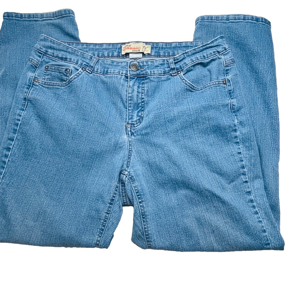 Just My Size JMS Skinny Jeans Womens 18W M Plus Size Blue Stretch Denim Casual